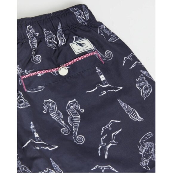 💕TED BAKER💕 Flamez All Over Printed Swim Shorts - Picture 4 of 16